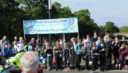 MGS banner on the bridge