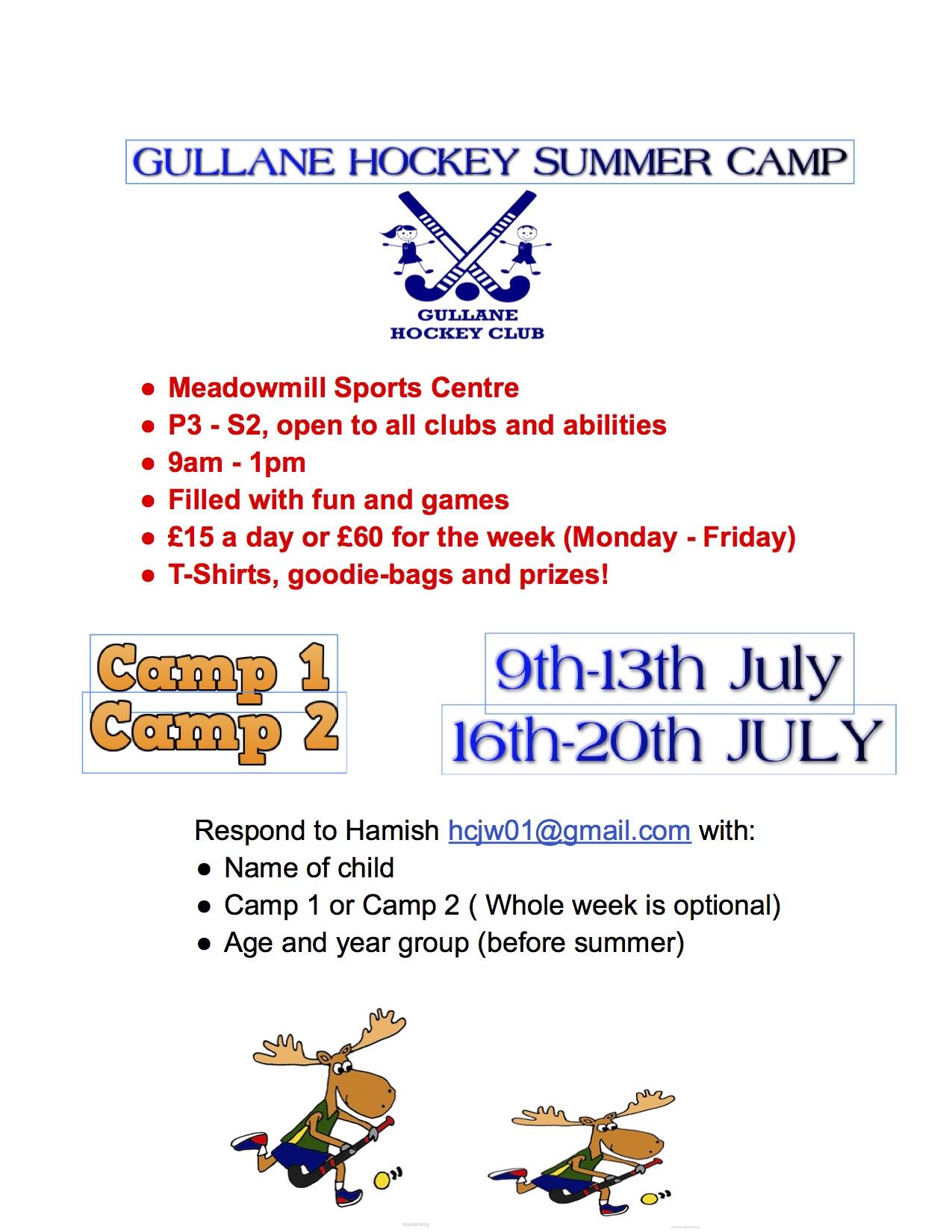 Gullane Summer Hockey Camp