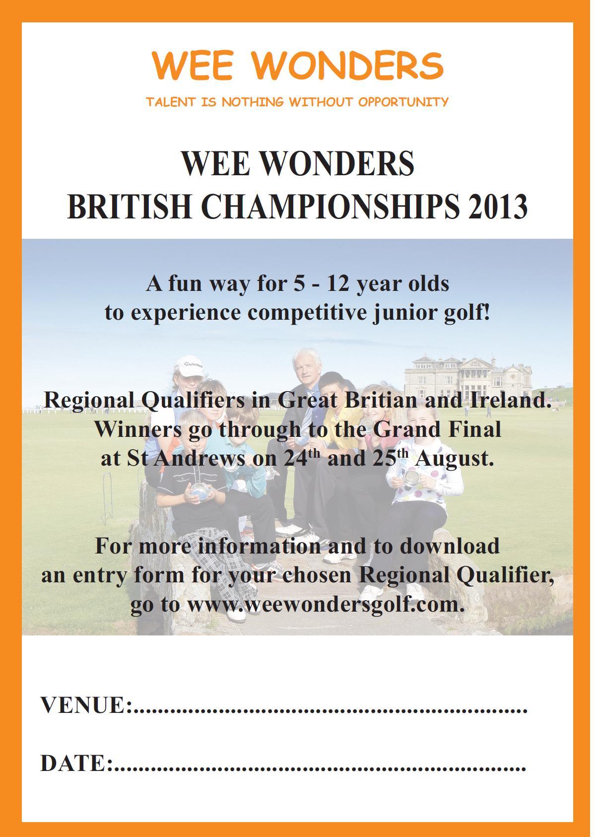 Wee Wonders NB 2013